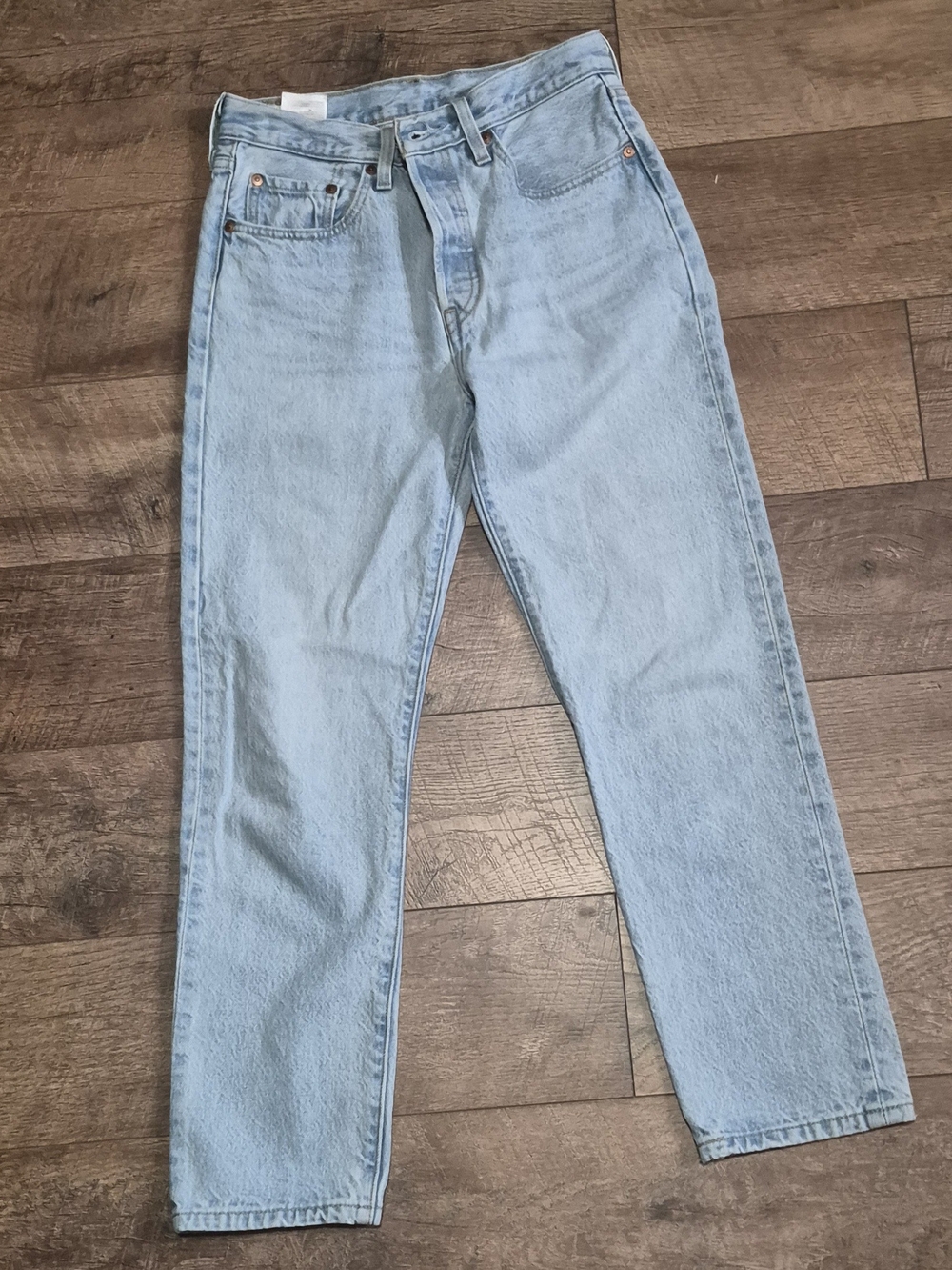 Light Wash Womens Jeans - 501 Levis